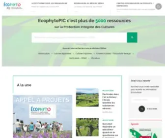Ecophytopic.fr(Portail) Screenshot