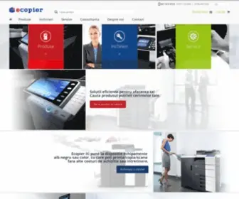 Ecopier.ro(Copiatoare, multifunctionale si imprimante Konica Minolta si Kyocera) Screenshot