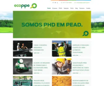 Ecopipe.com.br(Soluções em Polietileno PEADEcopipe) Screenshot