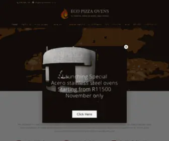 Ecopizzaovens.co.za(Eco Pizza Ovens) Screenshot