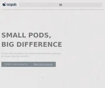 Ecopods.be(De nieuwe manier van ecologisch schoonmaken) Screenshot