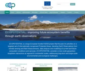 Ecopotential-Project.eu(Ecopotential Project) Screenshot