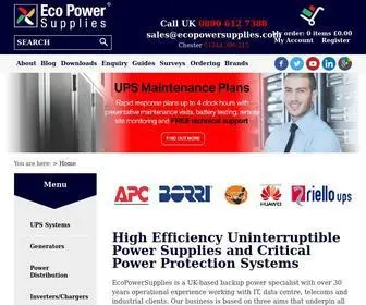 Ecopowersupplies.com(Eco Power Supplies) Screenshot