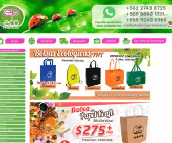 Ecopremium.cl(Ecopremium Bolsas Ecologicas y Tazones Personalizados) Screenshot