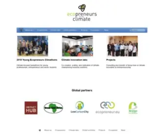 Ecopreneurs4Climate.org(Ecopreneurs for the Climate) Screenshot