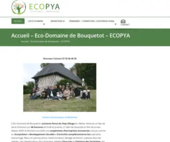 Ecopya.org(Eco-domaine de Bouquetot) Screenshot