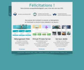 Ecoquartierbretigny91.com(OVHcloud accompagne votre évolution grâce au meilleur des infrastructures web) Screenshot