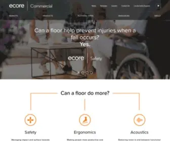 Ecorecommercial.com(Ecore Commercial Flooring) Screenshot