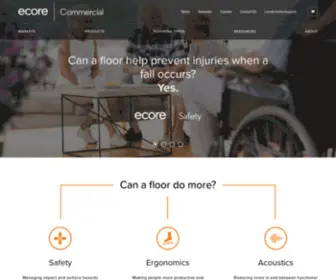 Ecorecommercialflooring.com(ECORE Commercial Flooring) Screenshot