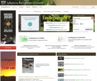 Ecoregistros.org(Registros Ecológicos de la Comunidad) Screenshot