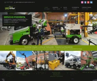 Ecorental.com.co(Telehandler, plataformas elevadoras, alquiler y venta) Screenshot