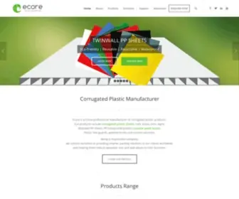 Ecorepack.com(Corrugated Plastic Sheets) Screenshot