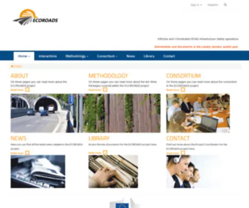 Ecoroadsproject.eu(EcoRoads Home) Screenshot