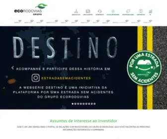 Ecorodovias.com.br(Grupo EcoRodovias) Screenshot