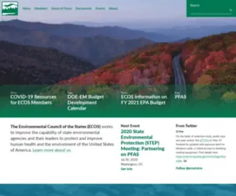 Ecos.org(The Environmental Council of the States (ECOS)) Screenshot