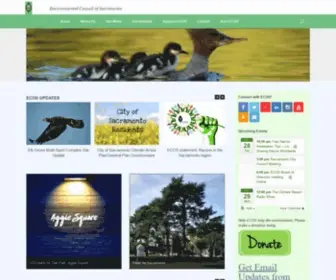 Ecosacramento.net(Environmental Council of Sacramento) Screenshot