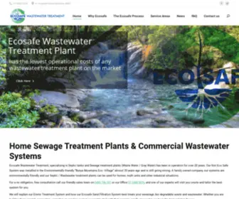 Ecosafe.com.au(Ecosafe Wastewater Treatment's enviro) Screenshot