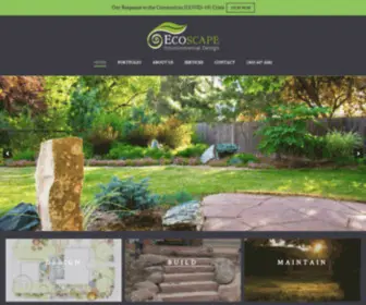 Ecoscapedesign.com(Boulder Landscaping Company) Screenshot