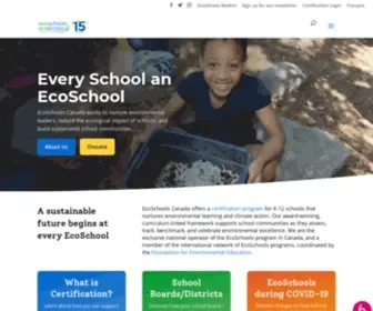 Ecoschools.ca(EcoSchools Canada) Screenshot