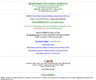 Ecoseeds.com(Redwood City Seed Company seed and plant price list) Screenshot