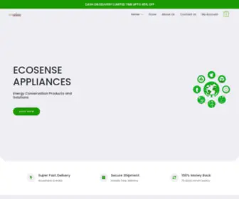 Ecosenseappliances.com(Energy Conservation Products and Solutions) Screenshot