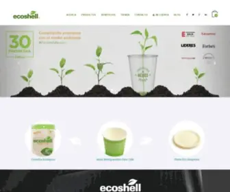 Ecoshell.com.mx(Expertos en Desechables Biodegradables Ecoshell) Screenshot