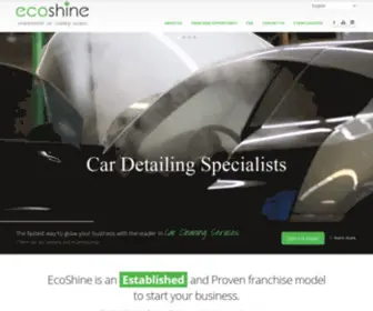 Ecoshine.com(Environmental car cleaning services) Screenshot