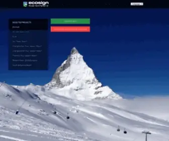 Ecosign.com(Creative Design for World Class Resorts) Screenshot