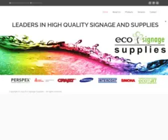 Ecosignagesupplies.co.za(Eco Signage Supplies) Screenshot