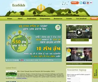 Ecosikh.org(Sikh Response to Climate Change) Screenshot