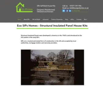 Ecosipshomes.co.uk(SIPs Panels) Screenshot