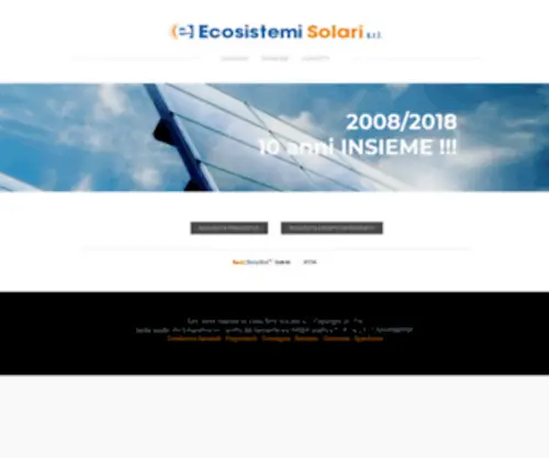 Ecosistemisolari.com(Ecosistemi Solari s.r.l) Screenshot