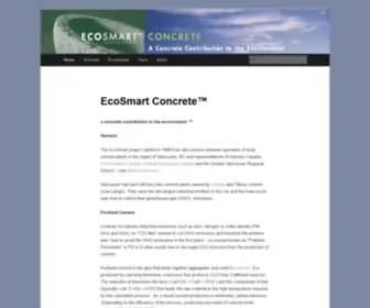 Ecosmartconcrete.com(EcoSmart Concrete) Screenshot
