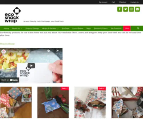Ecosnackwrap.co.uk(An eco friendly cloth that keeps your food fresh) Screenshot