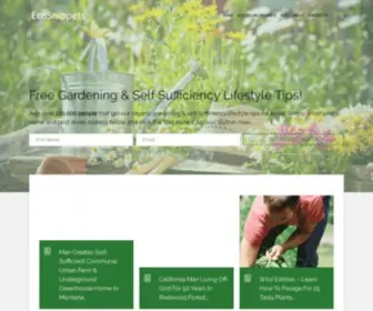 Ecosnippets.com(Sustainable, Self Sufficient, Environmentally Friendly Living) Screenshot