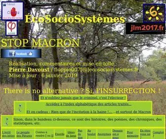 Ecosociosystemes.fr(Ecosocio Systemes) Screenshot