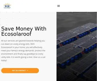 Ecosolaroof.com(Save Money With Ecosolaroof) Screenshot