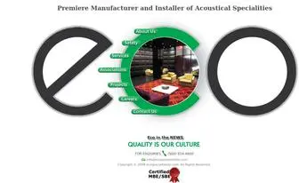 Ecospecialtiesllc.com(Leader in Acoustic Panels) Screenshot