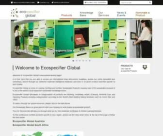 Ecospecifier.com(Esd) Screenshot