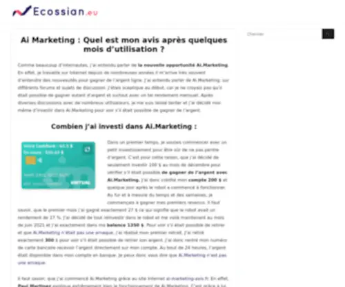Ecossian.eu(Ecossian Wirtschafts) Screenshot