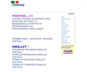 Ecosway.co.id(Berjaya Cosway Indonesia) Screenshot
