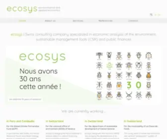 Ecosys.com(Applied and environmental economics) Screenshot