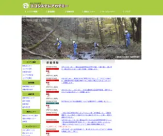 Ecosystemacademy.jp(エコシステムアカデミー) Screenshot