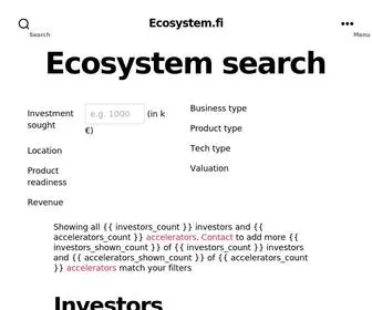 Ecosystem.fi(Ecosystem) Screenshot