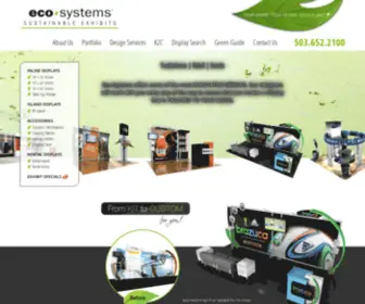 Ecosystemsdisplays.com(Eco-Systems Sustainable Exhibits) Screenshot