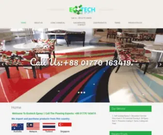 Ecotechepoxy.com(Ecotech is epoxy floor based company) Screenshot