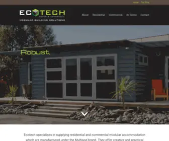 Ecotechhomes.co.nz(ECOTECH) Screenshot