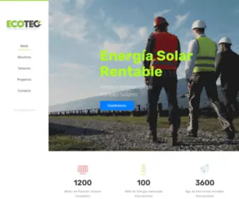 Ecotecsolar.com.mx(Ecotec Solar) Screenshot