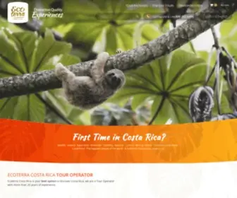 Ecoterracostarica.com(Popular Tourist Destinations Costa Rica & la Fortuna) Screenshot