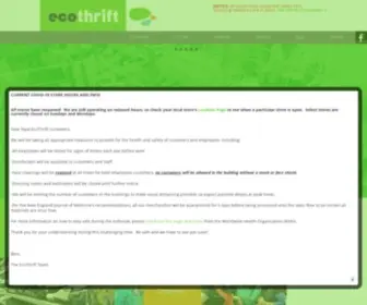 Ecothrift.com(ECO Thrift Stores) Screenshot